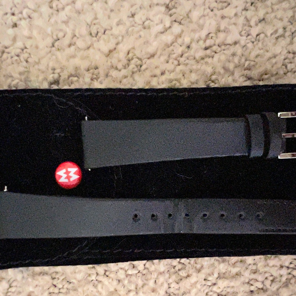 MICHELLE WATCH URBAN STRAP. BLACK LEATHER. 16mm. LIKE NEW. GUARANTEED AUTHENTIC.